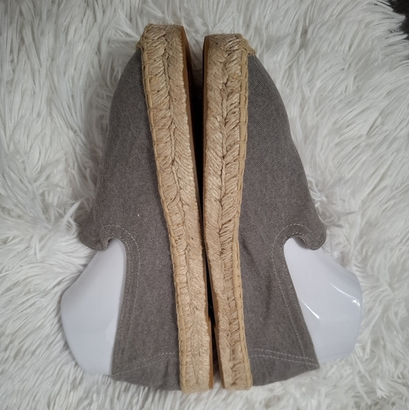 Soludos Men’s Espadrilles Sandal Gray Summer Platform Slip On Size 8 - Picture 6 of 12